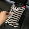 2024 Nuevo Monstruo de Dibujos Animados Coche Caja de Pañuelos Corazón de Niña Caja de Felpa Bolsa de Pañuelos para el Hogar Caja de Papel Colgante