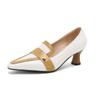 Sapatos femininos de salto fino com bico, tamanho grande, com rebites, comércio exterior, fornecimento transfronteiriço 2410