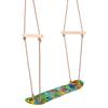 Columpio de pie para exteriores, deportes para niños, columpio interior, equipo de entrenamiento sensorial, escalera de cuerda colgante, juguete columpio
