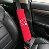 Venta Caliente Transfronteriza Almohadilla para Hombro de Coche con Forma de Corazón Cubierta Cómoda Suave Juego Cubierta para Cinturón de Seguridad Almohadilla para Hombro Accesorios Interiores del Coche