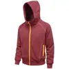 Sudadera con capucha de punto grueso estilo americano Hasselblad con retazos para hombre, nueva chaqueta deportiva casual holgada 2026