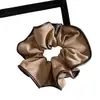 Scrunchie Plissado Color-Blocking Coreano com um Toque Elegante, Sensação de Luxo, Elástico de Cabelo Tecido que Define a Cintura, Acessório de Cabelo