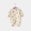 Mamelucos para Bebé, Primavera, Otoño e Invierno Algodón Puro Ropa Interior Ropa para Recién Nacidos, Ropa de Otoño, Batas de Manga Larga para Bebé, Pijamas