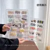 Caixa de Armazenamento Portátil de Grande Capacidade para Unhas para Manicure, Estojo Transparente à Prova de Poeira para Armazenamento e Organização, Display de Esmalte Atacado