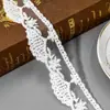 Estilo Coreano Blanco Material para Corbata de Moño DIY Accesorios para Ropa Cinta Pasador para el Cabello Accesorios Malla Bordada Encaje