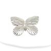Nuevo mariposa decorativa plata blanco en stock zapatos ropa colgante decorativo mariposa hebilla decorativa