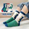 24 anos 5 pares de meias cano alto infantis desenho animado meninos e meninas primavera e outono meias fofas de desenho animado algodão