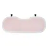 Reposacabezas y soporte lumbar de peluche personalizados para coche con diseño de lazo lindo, proporcionando soporte cómodo para el cuello y la espalda para uso en el coche