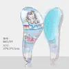 Peine Transparente de Dibujos Animados de Unicornio para Niños Peine Brillante Lindo Peine para el Cabello Anti-Nudos Peine Masajeador con Cojín de Aire