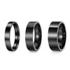 Moda Europea y Americana Transfronteriza Estilo Minimalista Acero Inoxidable Joyería para Parejas Anillo Liso de 4 mm, 6 mm, 8 mm Set de Accesorios para Manos