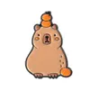 Broche Fofo Novo de Dados de Mahjong Kapibala Transfronteiriço Série Criativa de Desenho Animado Capivara Fofa Pin