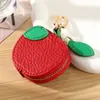 Bolso creativo de cuero PU con diseño de frutas en stock, accesorio popular en línea, colgante para llaves, monedero, bolsa para guardar auriculares