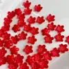 11mm estilo vintage mini flor de cinco pétalas acrílico cor sólida furo médio DIY grampo de cabelo acessório materiais