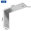 Soporte triangular de acero inoxidable sin perforaciones, soporte de estante de pared, soporte de soporte en forma de L, escuadra de esquina, ángulo recto de 90 grados, estante de almacenamiento