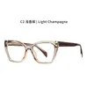 Gafas Populares Transfronterizas Anti Luz Azul para Mujer, Gafas con Montura Tr90, Patillas de Bisagra de Resorte Nuevo Estilo Europeo y Americano, Gafas de Montura Completa