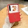 Funda para Teléfono Móvil con Soporte y Patrón de Lichi para Huawei Pura X Tendencia P60 Pocket de Gama Alta Pocket2 Patrón de Cuero