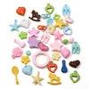 Hebilla de Figura de Ocho Lacada en Acrílico, Volantes Sueltos con Forma de Corazón de Bádminton para Pulsera DIY Hecha a Mano, Collar, Decoración de Joyería, Accesorios
