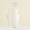 Jarrón de Cerámica Blanco Minimalista Shumen Decoración para Arreglo Floral de Sala de Estar en Casa Lujo Ligero Gama Alta Recipiente Decorativo Hidropónico
