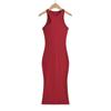 Vestido asimétrico de primavera nuevo europeo y americano para mujer falda larga S17124
