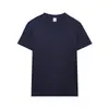 Camiseta Masculina Branca com Caimento Solto, Ombros Caídos, Tendência de Rua Verão, Algodão Puro, Manga Curta, Pesada, Personalizável