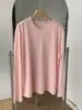 Camiseta Ligera de Manga Larga con Cuello Redondo, Estilo Coreano, de Lyocell, Corte Holgado, Fresca, Protector Solar, Camisa para Aire Acondicionado