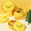 Lonchera Infantil, Lonchera para Estudiantes y Trabajadores de Oficina, con Cubiertos, Aptas para Microondas, Grado Alimenticio, Calentables, Lonchera Bento Compartimentada