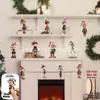 Terno de Natal da Amazon Enfeites de Árvore de Natal Pingente Acrílico de Natal Decoração de Sala de Estar Enfeite Pendurado de Elfo de Natal