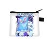 Grupo de Chicas Cazadoras de Demonios K-Pop Cartera Corta de Poliéster Diseño Simple Cartera con Estampado de Anime Portatarjetas para Monedas y Tarjetas Portátil