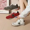 Zapatos de panel de tela retro, nuevos zapatos casuales de suela plana para mujer, zapatillas de entrenamiento de estilo estrella alemán, zapatillas deportivas casuales otoño 2026 para estudiantes