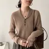 Suéter de Lã Pura Malha de Trança Verde Gola Fruta Moda Feminina Outono/Inverno 2026 Manga Longa Slim Fit Pulôver Top de Tricô