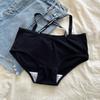 Deportes cintura pequeña ~ ropa interior de algodón blanco para niña negra para mujer verano delgada sexy cintura media nuevo algodón