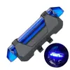 Luz trasera de bicicleta 918 5 LED cambio de color múltiple mini luz trasera recargable por USB advertencia para ciclismo nocturno al aire libre en stock