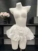 Nova coleção de lingerie Manyu: Avental de cetim doce e inocente com detalhes bordados, dupla face, em estilo Lolita, modelo 9792
