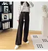 ¡Los pantalones perfectos para ir al trabajo! Jeans de tiro alto, adelgazantes, pierna estrecha, corte recto para mujer, colección de otoño, elasticidad en cuatro direcciones, pantalones largos de pierna ancha de Lyocell