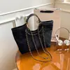 Bolso Tote de Lujo Ligero, Estilo Pequeño Fragante Rombo Nicho Moda Nuevo Bolso de Mano de Gran Capacidad Bolso de Hombro con Cadena