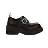 Zapatos de Cuero Uniforme Estilo Celebridad de Internet para Mujer, Mocasines de Suela Gruesa de Gama Alta, Zapatos de Cuero Retro Estilo Británico para Mujer, Versátiles