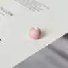 12mm Jingdezhen Macaron Cerámica de Agujero Grande Cuentas Accesorios para Joyería Redondas de Cerámica DIY Cuentas Sueltas Venta al por Mayor