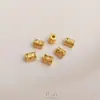 Cor Forte e Duradoura Contas Espaçadoras Moeda de Cobre Dourado Areia Pingente Flor de Pessegueiro Ruyi Ábaco Pingente Caractere da Fortuna Joias DIY Pequeno Charme