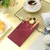 Servilletas de Papel Personalizables de Venta Caliente Transfronterizas para Restaurantes Occidentales, Hoteles, Bodas, Envolturas para Cubiertos, Servilletas de Papel Desechables Libres de Polvo