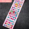 Pegatinas de diamantes acrílicos de cristal con gemas de dibujos animados para niños, decoración para niñas, pegatinas de recompensa para jardín de infantes, pegatinas de diamantes