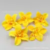 Nova Flor de Seda Exquisita Simulada Cabeça de Orquídea Gato Flor de Penteado DIY Headdress da Dinastia Han Aro de Cabelo Corsage Flor Decorativa Flor Artificial