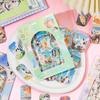 Pegatinas Decorativas de Materiales DIY con Temática de Gatos, 20 Hojas en 4 Diseños, para Journaling y Cajas de Boletos