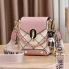 Bolsa para Celular Feminina Transversal Pequena Leve Moderna Estilo Coreano Bordado Bolsa de Ombro Explosão Transfronteiriça Versátil Moderna Pequena Bolsa Quadrada