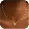 Colar Colar Feminino Popular da Amazon, Novo Pingente Duplo Oval Empilhado, Moderno e Versátil para o Dia a Dia