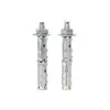 Tornillos de expansión hexagonales de acero al carbono, galvanizados en blanco, para uso en roca y suelo, M8-M10, tornillos de expansión hexagonales con capacidad de carga