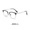 Libro Rojo Explosivo Estante Polygonal para Cejas Hombres de Negocios Moderno Casual Montura Media Joker Montura para Gafas de Miopía venta al por mayor