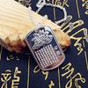 Personalizado Creativo Moderno Retro Sutra del Corazón Colgante de Loto para Hombre Fabricante Estilo Chino Joyería Antigua Venta al por Mayor Tendencia Nacional