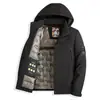 Nueva Chaqueta Unisex Estilo Invierno para Hombres y Mujeres Jóvenes y de Mediana Edad, Chaqueta de Lana para Montañismo de Hombre, Chaqueta con Capucha de Algodón de Grafeno