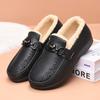 Sapatos de Algodão Femininos Novos para o Inverno, de Solado Plano, à Prova de Frio e Impermeáveis, Confortáveis e Casuais, Sapatos de Veludo e Espessados Quentes para Mães