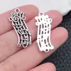 Mezcla 30 Plata Antigua Violín Guitarra Sax Instrumento Musical Nota Colgante Creativo DIY Llavero Collar Joyería